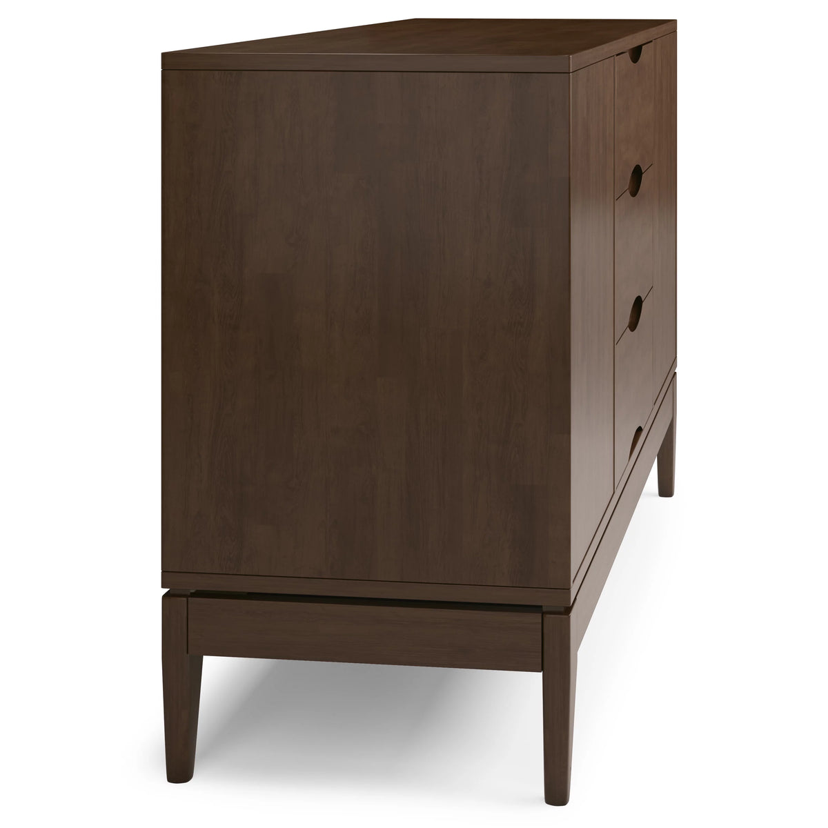 Walnut Brown 60 inch Solid Hardwood Sideboard Buffet Y2560