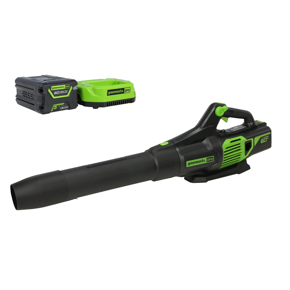 60V 610 CFM Cordless Brushless Leaf Blower with 2.5Ah Battery & Charger X902