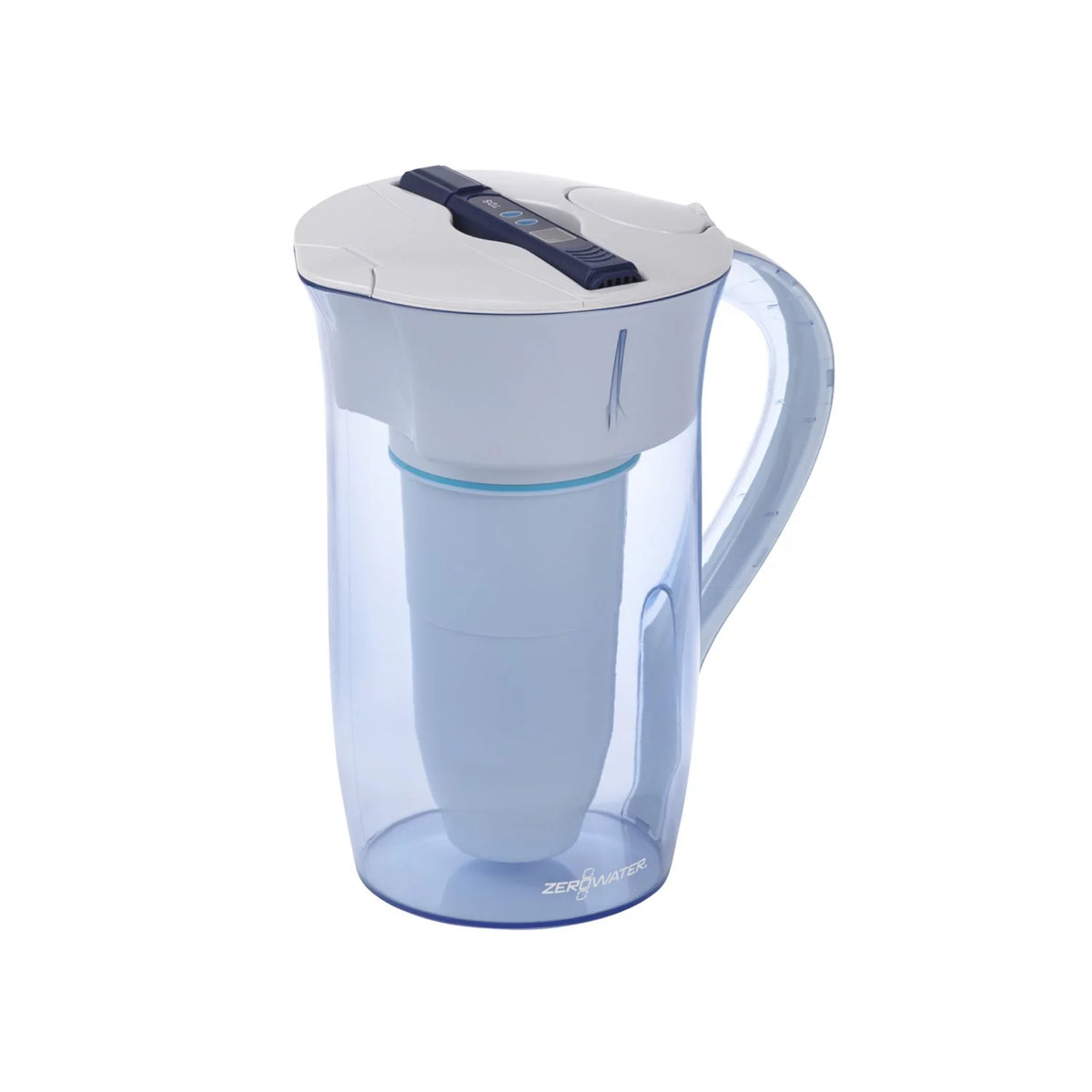 Round Water Filter Pitcher, 10 Cups, Blue E673195