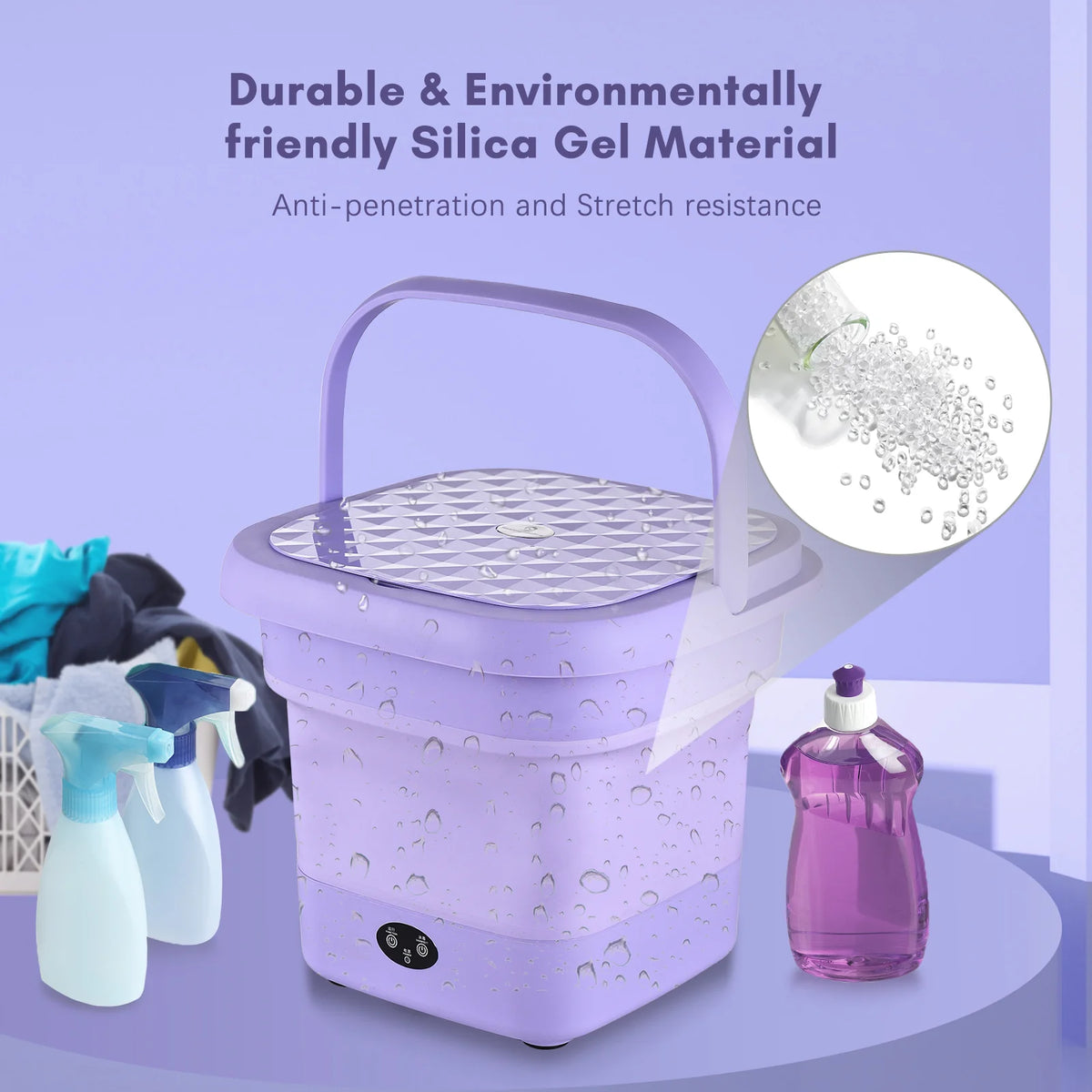 Portable Laundry Washer Bucket F671