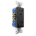 Duplex Decorator Receptacle Outlet, 15-Amp, 120-Volt, Black, 96-Pack N8264