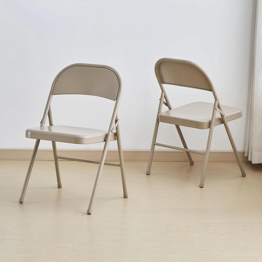 Light Gray 2-Pack Vinyl-Padded Folding Chair K51342
