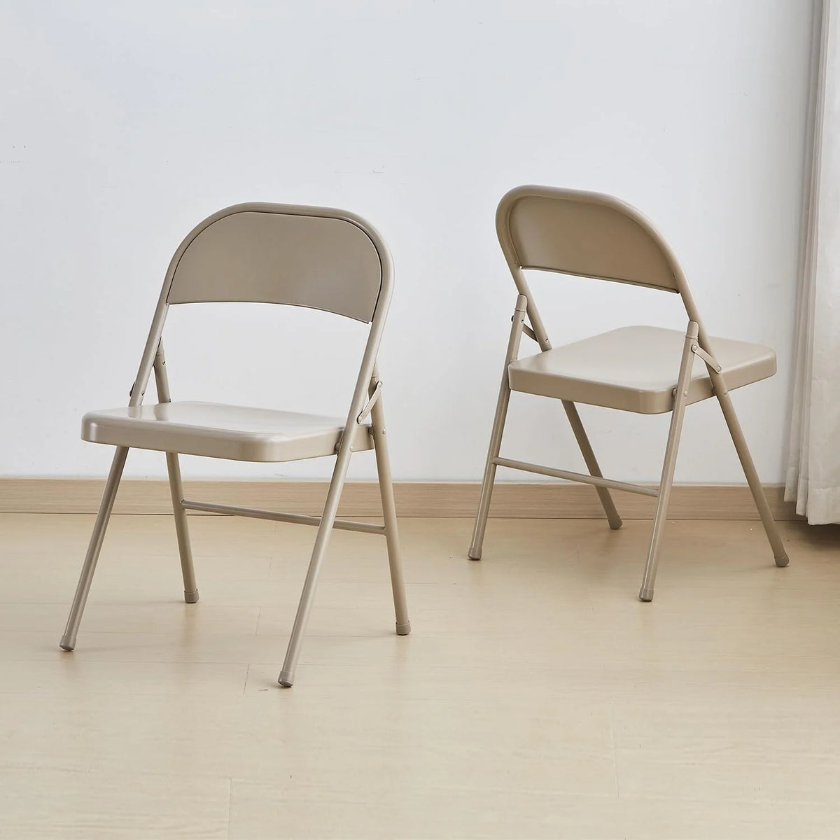 Light Gray 2-Pack Vinyl-Padded Folding Chair K51342