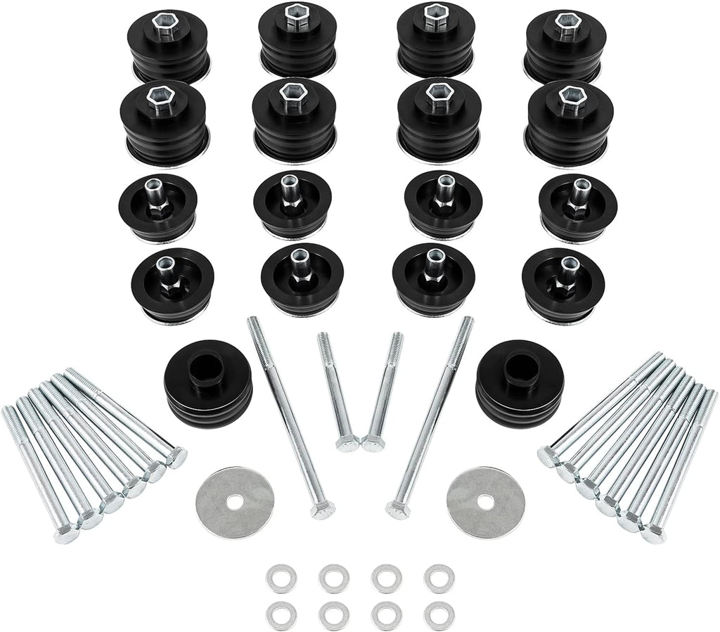 Ford Body Mount Bushing Kit with Steel Sleeves & Hardware H28566