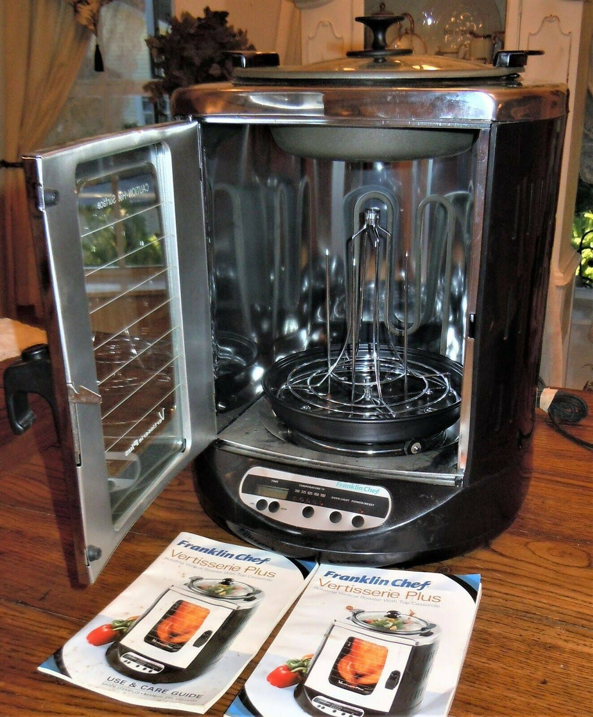 Vertical Rotisserie Oven with Cook Top Q110