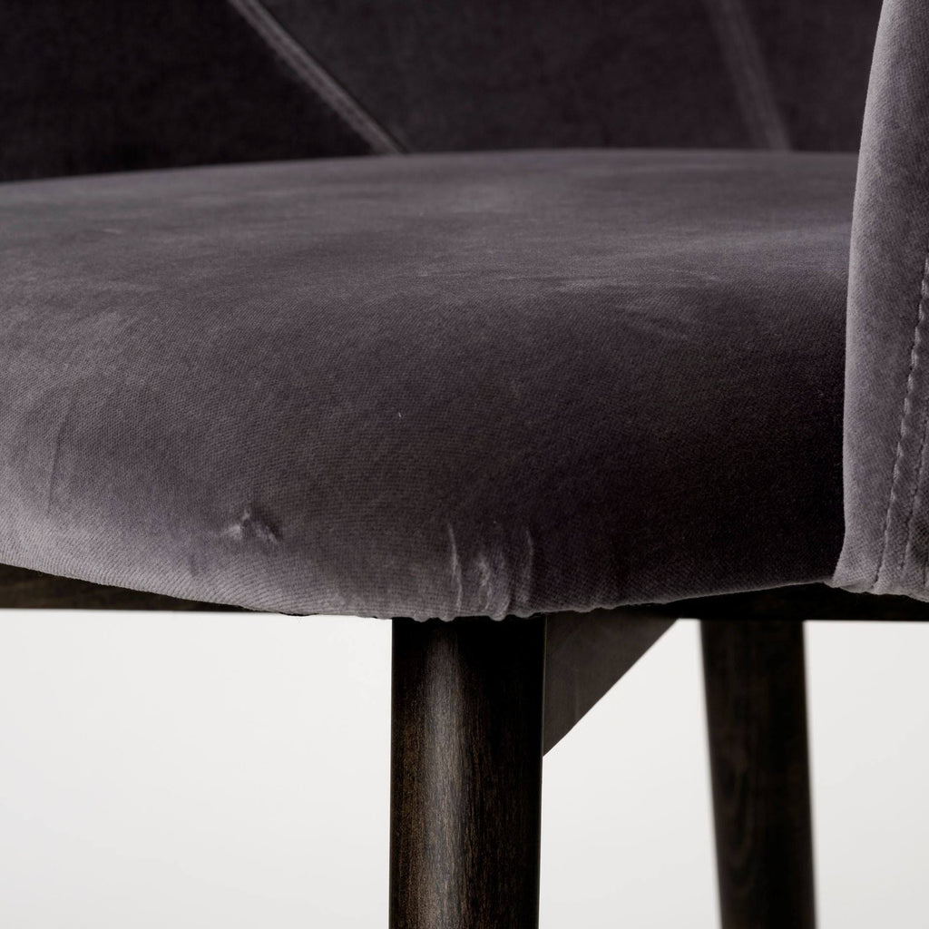 Grey Velvet Dining Chair G45284