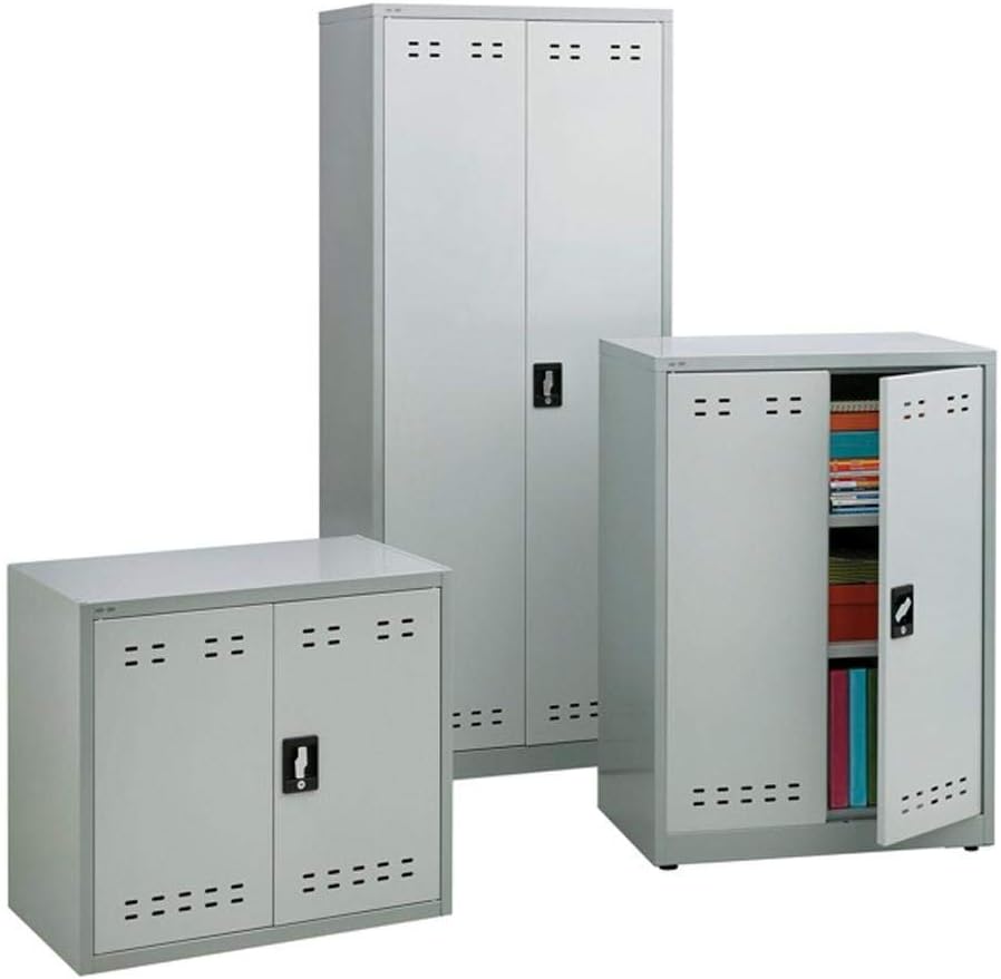 Steel Storage Cabinet 72 High Wall Mountable Gray X307