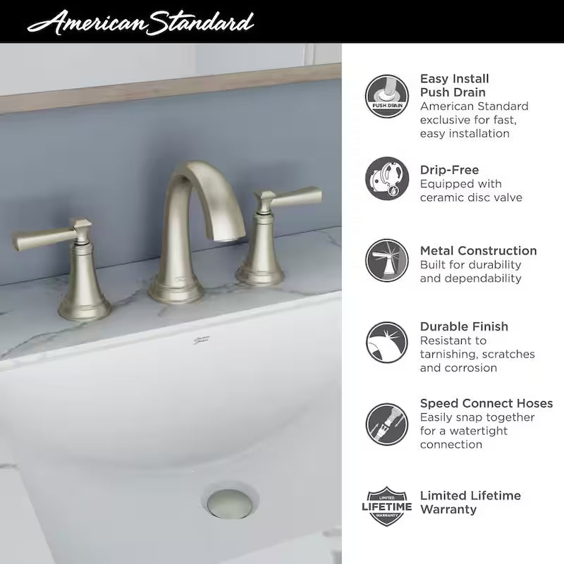 8 in. Widespread Double Handle Bathroom Faucet Polished Chrome 2-Pack P95765
