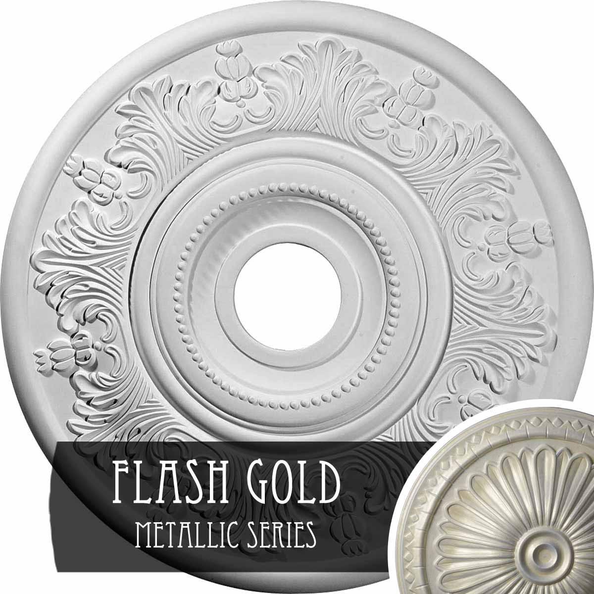 20x22OD Hand-Painted Ceiling Medallion F321