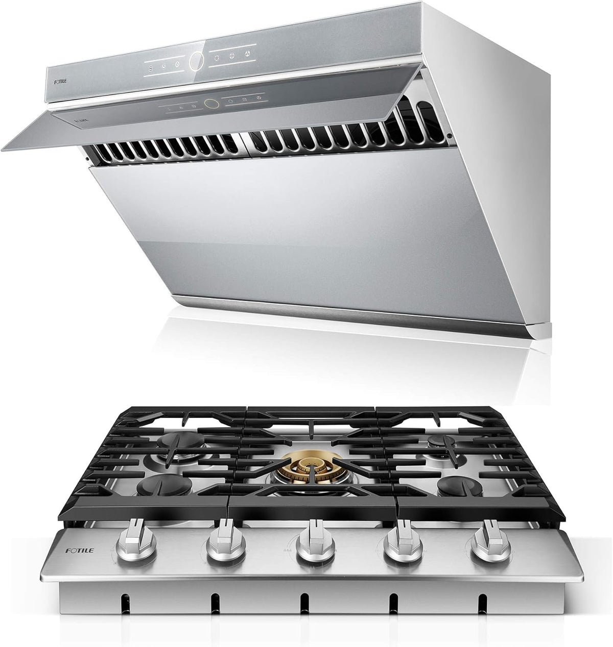 30 Range Hood Side-Draft Design Onyx Black Tempered Glass E321892