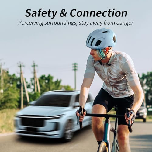 Bone Conduction Open Ear Headphones with Mic IPX6 Waterproof Y554490