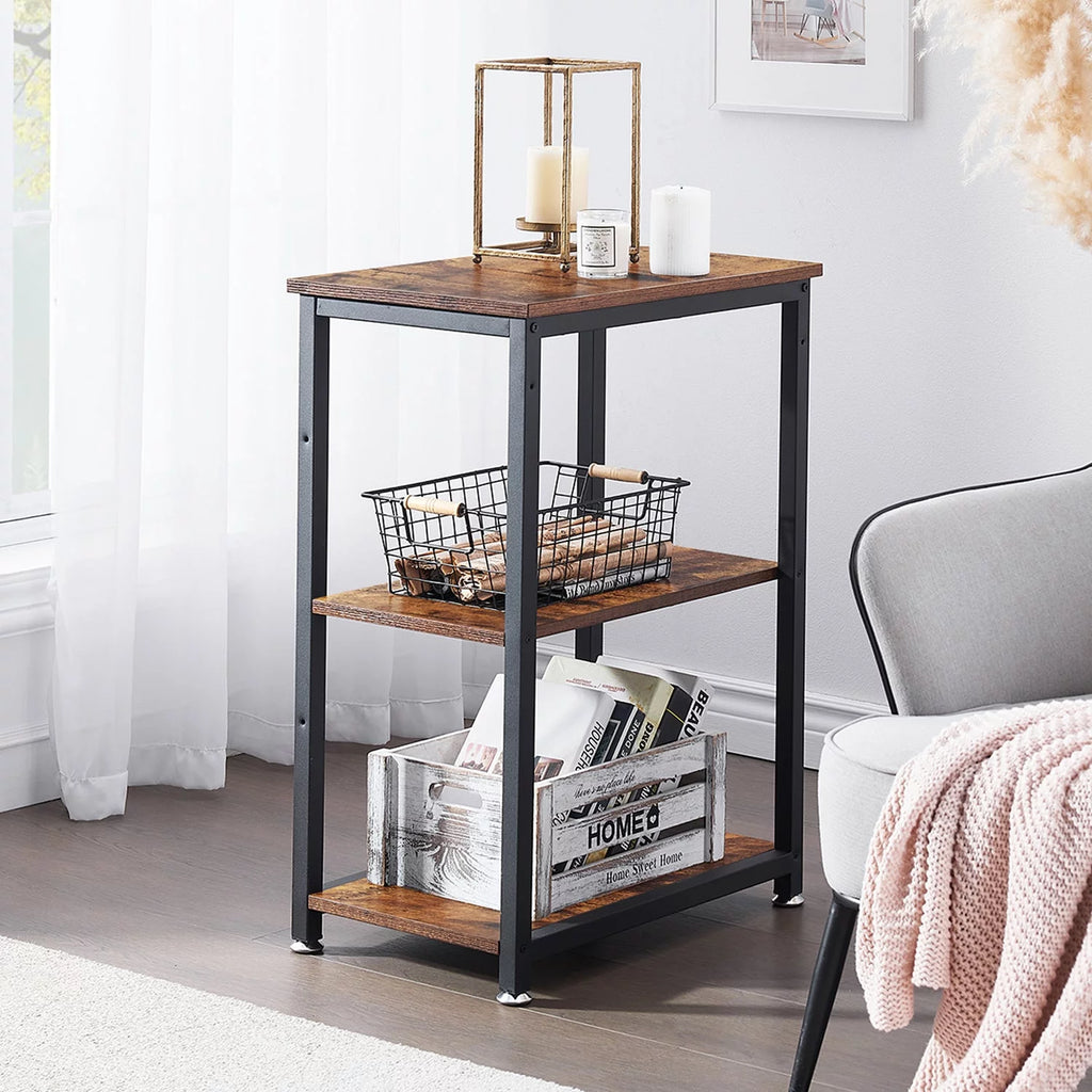 3-Tier End Table with Storage Shelf V9098