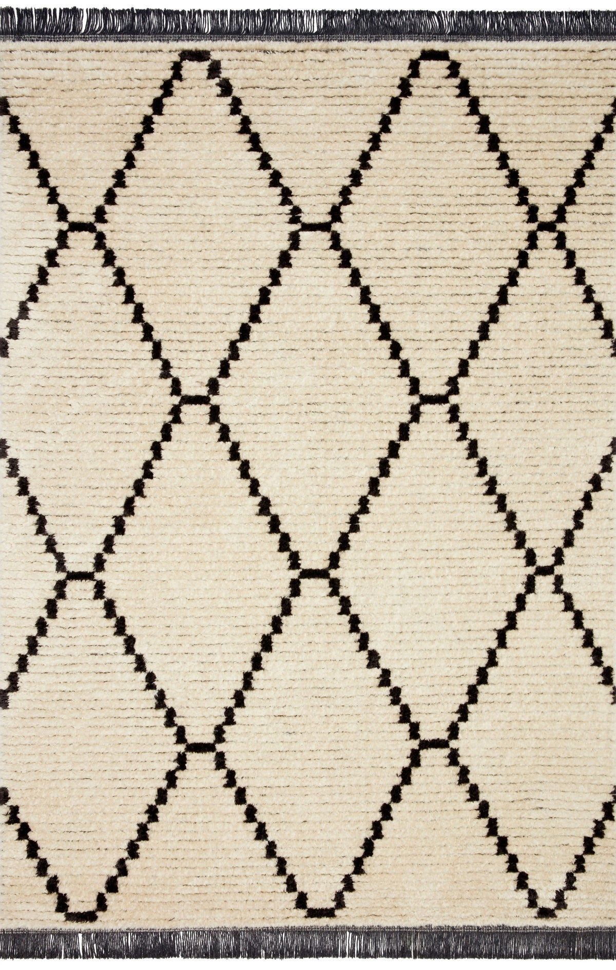 Cream Charcoal 5'2 x 7'6 Rug I961696