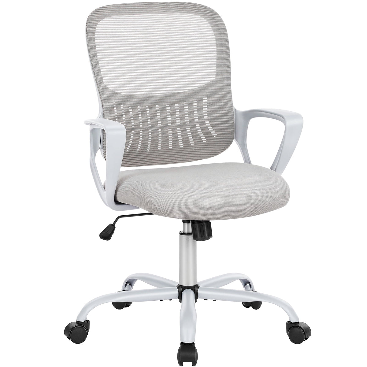 Ergonomic Mesh Office Chair with Fixed Armrest Gray J841082