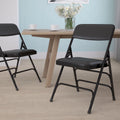 Black Vinyl Metal Folding Chair H53391