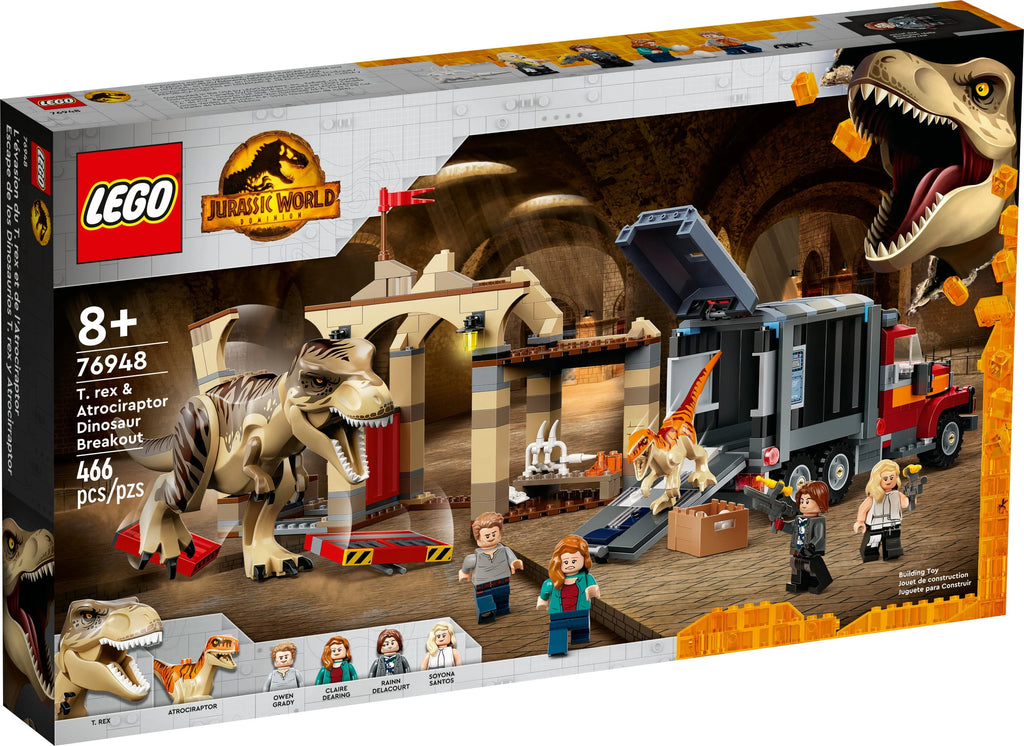 Jurassic World Dinosaur Breakout Toy with 4 Minifigures T1550