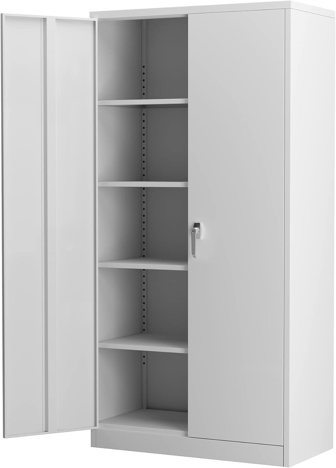 Metal Locking Storage Cabinet with 4 Adjustable Shelves Q577305