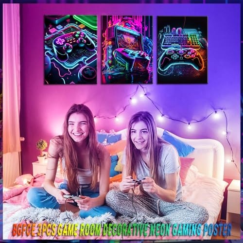 Gaming Canvas Posters Set of 3 16x24in U391