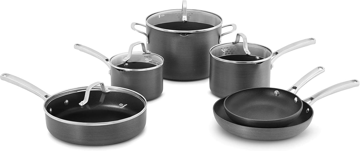 Hard-Anodized Nonstick 10-Piece Cookware Set E2533