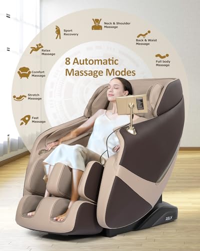 Beige Full Body Zero Gravity Shiatsu Massage Chair W321