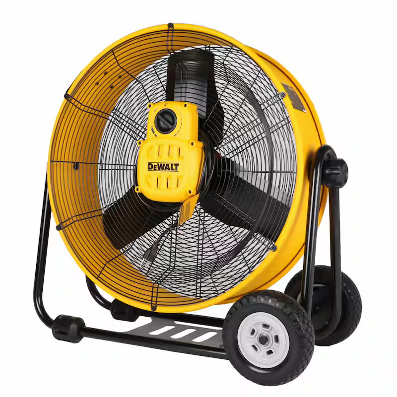 Heavy-Duty Drum Fan with Power Cord and Speed Control I874250