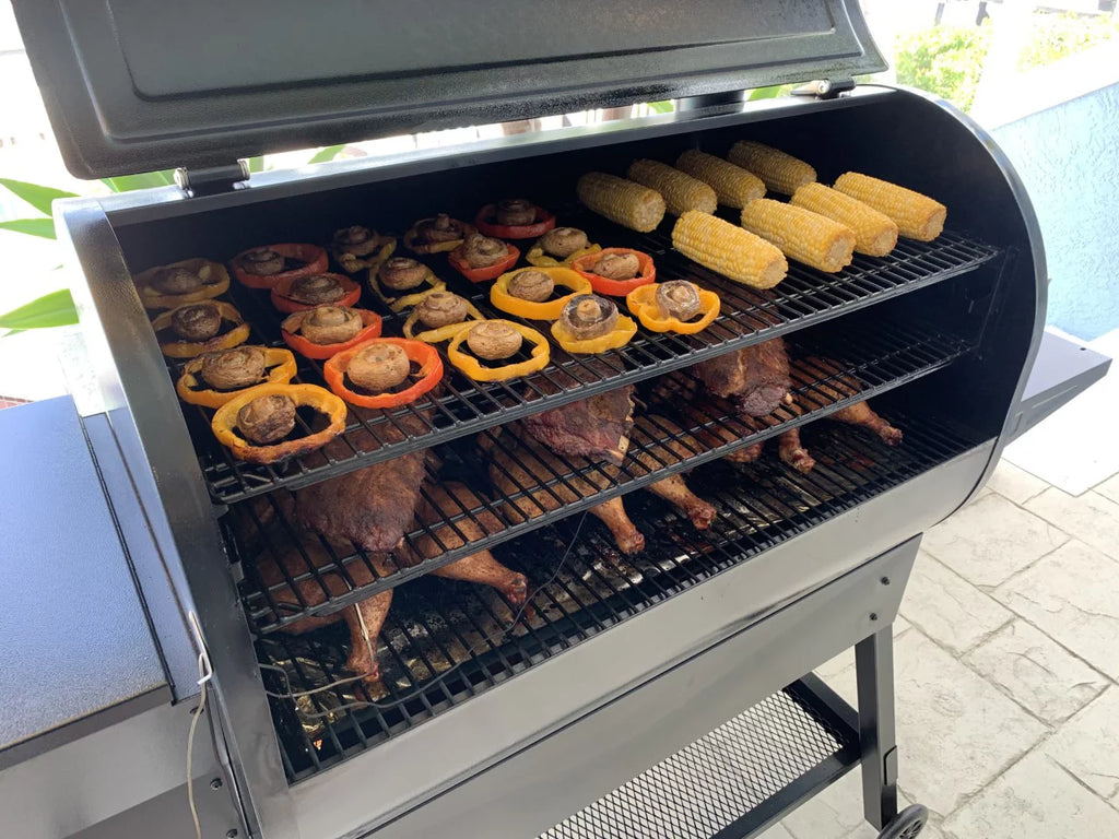 1500 Square Inch Pellet Grill and Smoker with 3 Cooking Racks C225325