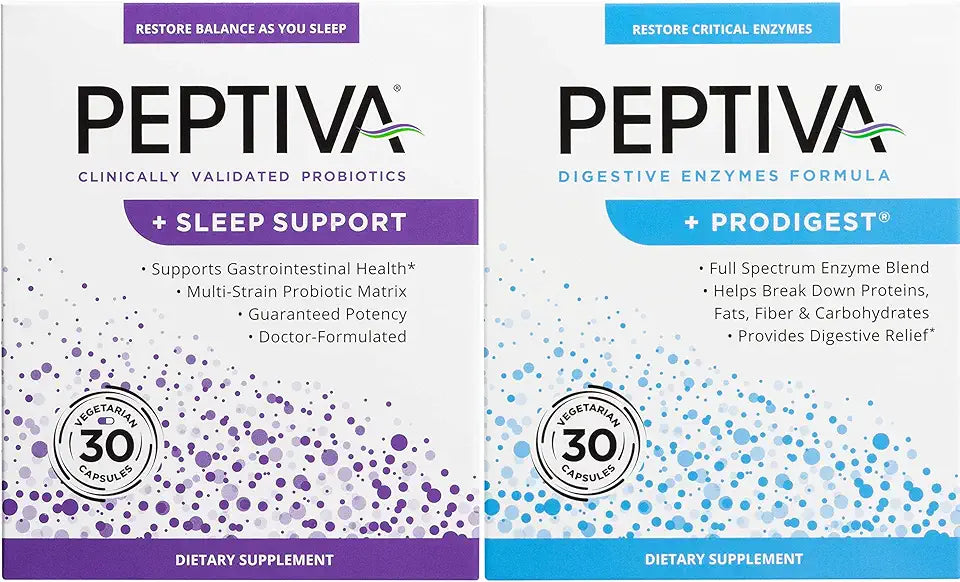 Probiotic and Sleep Support 30 Count Digestive Enzyme 30 Count M16090
