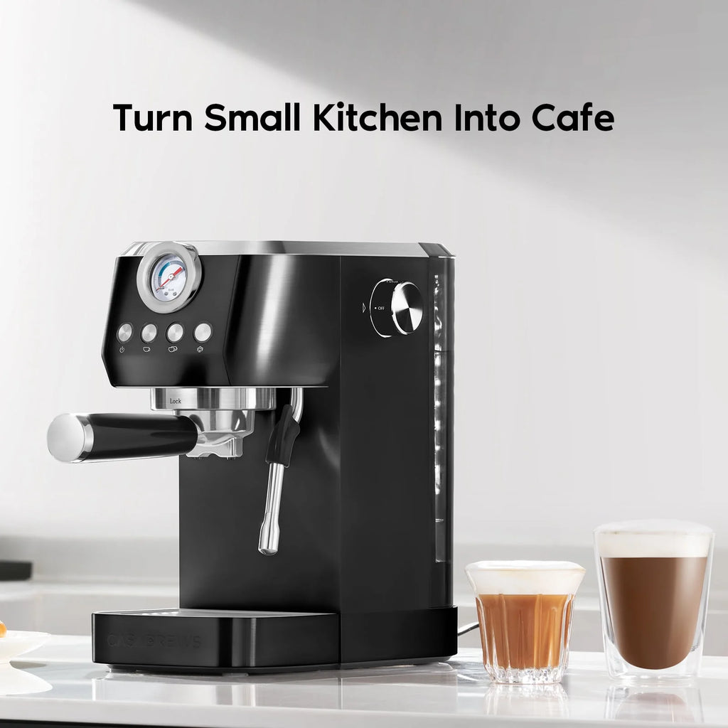 20 Bar Espresso Machine with Steam Wand, 49 oz Water Tank W848578