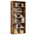 6 Shelf 63 Inch Tall Black Bookcase D29008