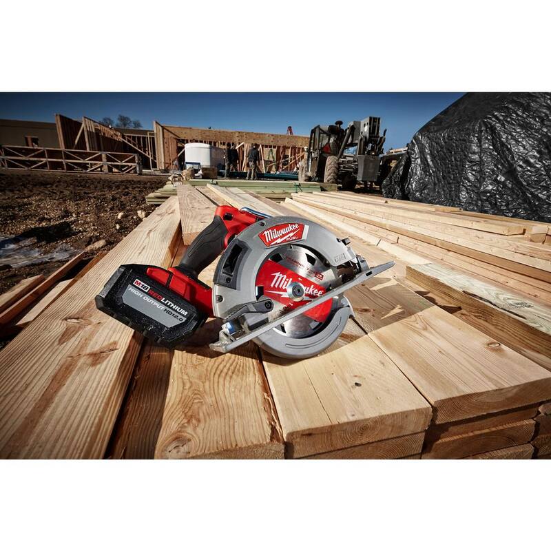18V Lithium-Ion Brushless Cordless 7-1/4 in. Circular Saw Kit with Grinder C430