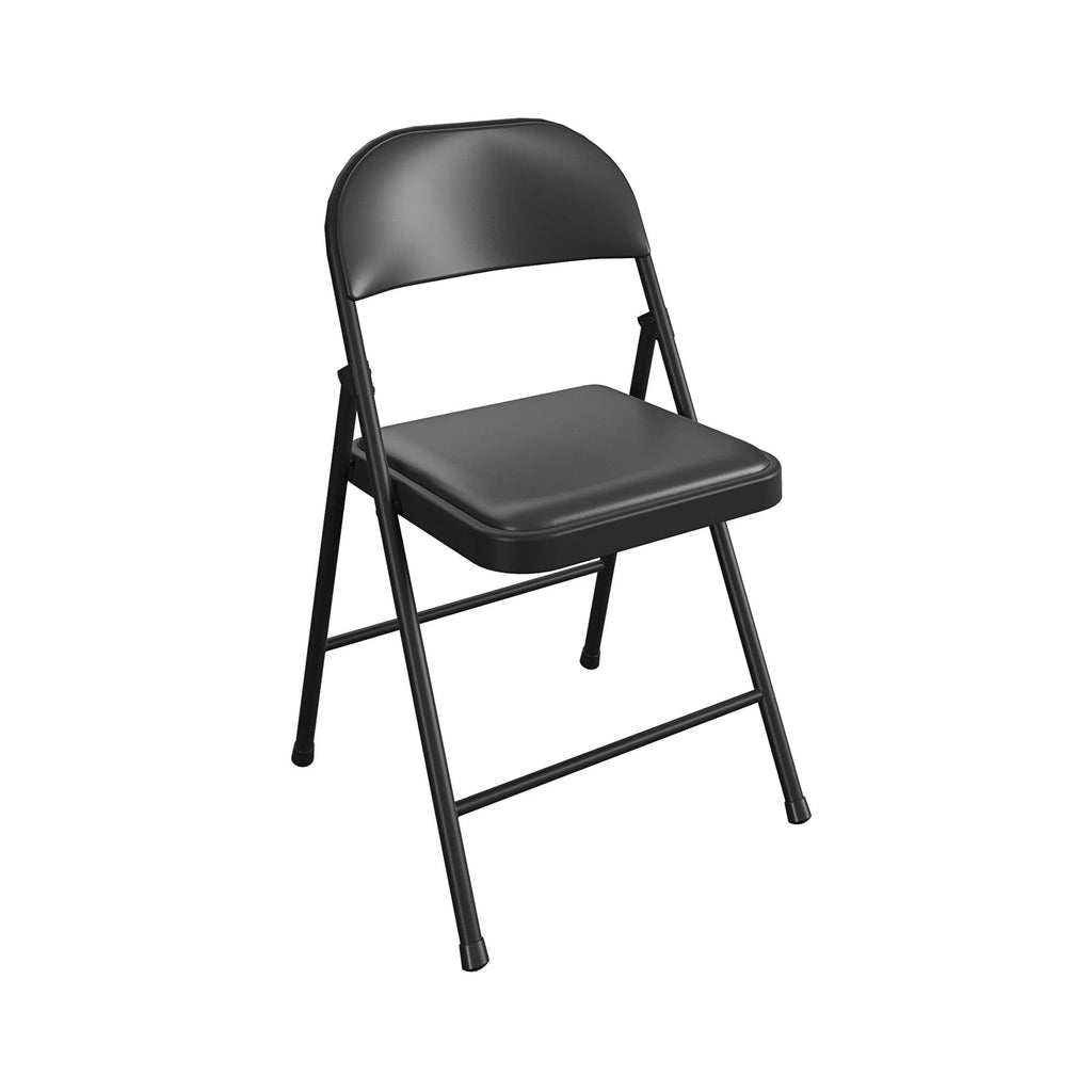 Black Vinyl Folding Chair 4-Pack M548