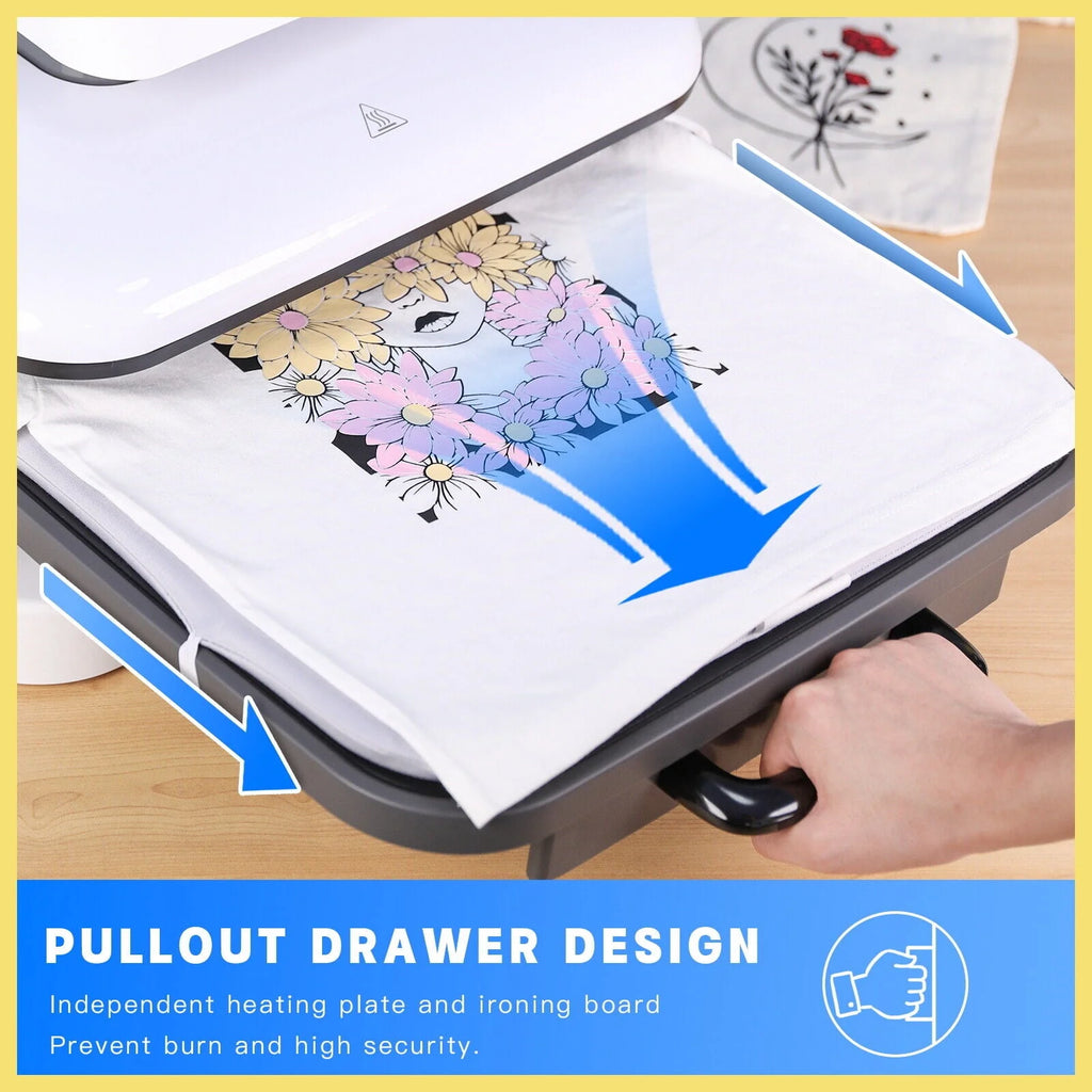 1500W 15x15 White Auto Heat Press Machine A7364