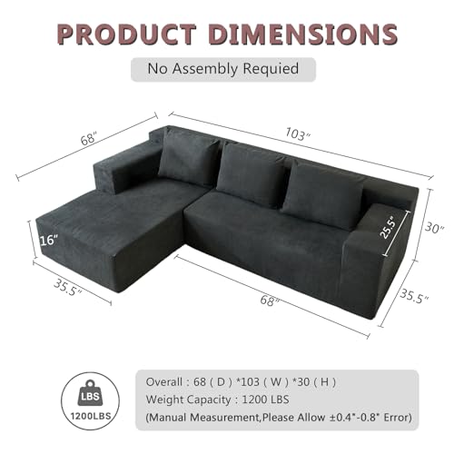 60" Memory Foam Fold Sofa Bed with 2 Pillows Dark Gray Z7381