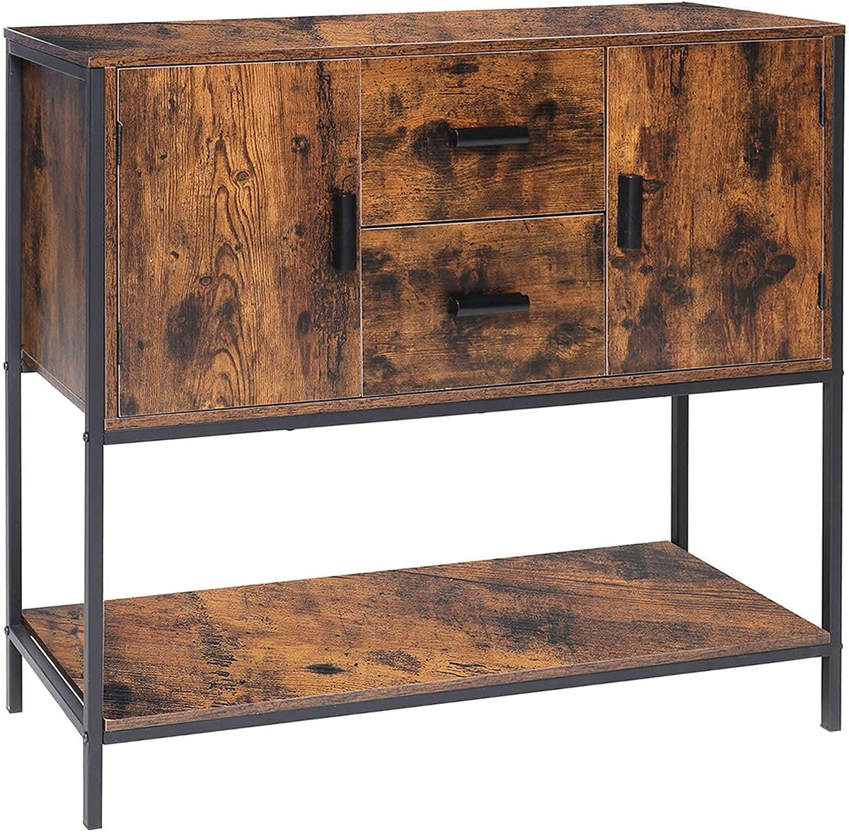 Rustic Brown Storage Cabinet with 2 Drawers M17180