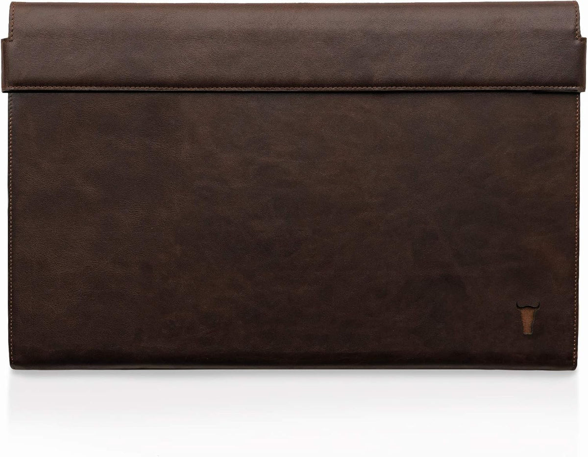 Genuine Leather Laptop Case Microfiber Lined Slim Profile M309531