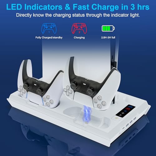 White Cooling Station with Dual Controller Charging Station H15144