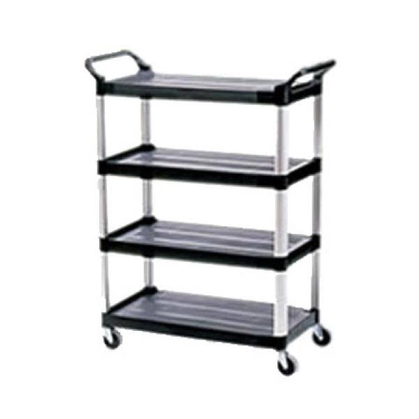 Black 4-Shelf Utility Cart O870672
