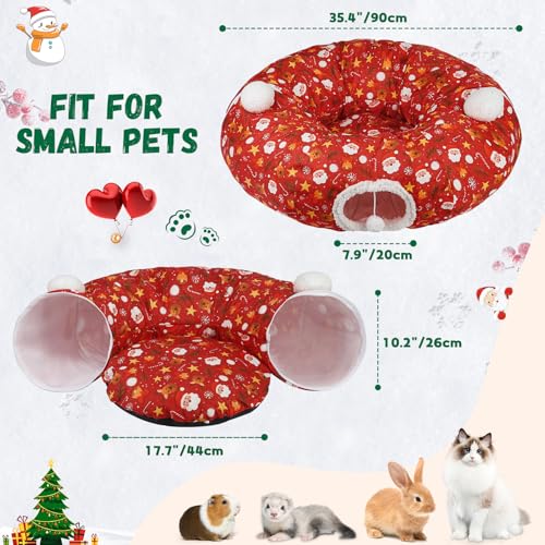 Cat Tunnel Bed for Indoor Cats S Shape C53196