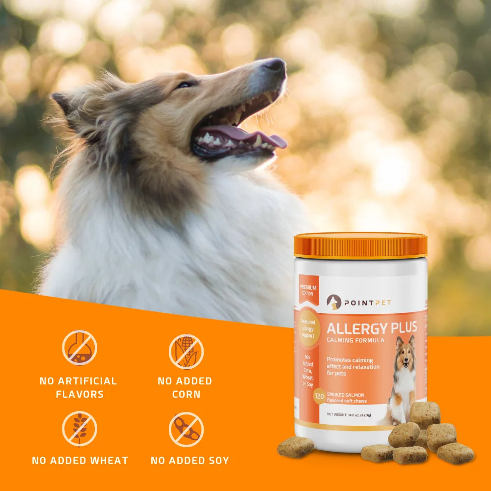 Smoked Salmon Oil Flavor Dog Allergy Calming Treats A500