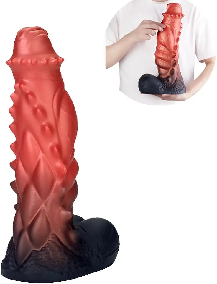 Realistic Silicone Dragon Dildo with Suction Cup R86674