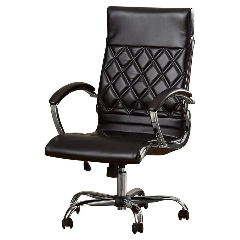 Black Leather Executive Chair D8808