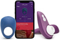 Purple Clitoris Sucker with Travel Case & Vibrating Cock Ring G5198