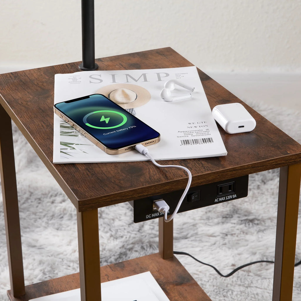 Floor Lamp with Table and USB Port W2688