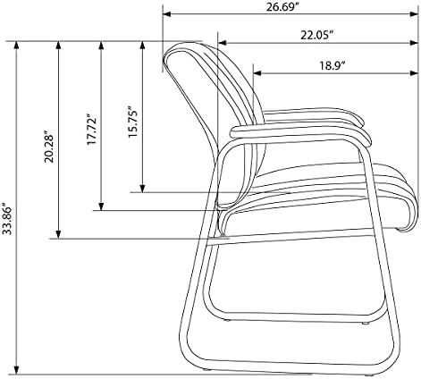 Brown Black Guest Chair A72860