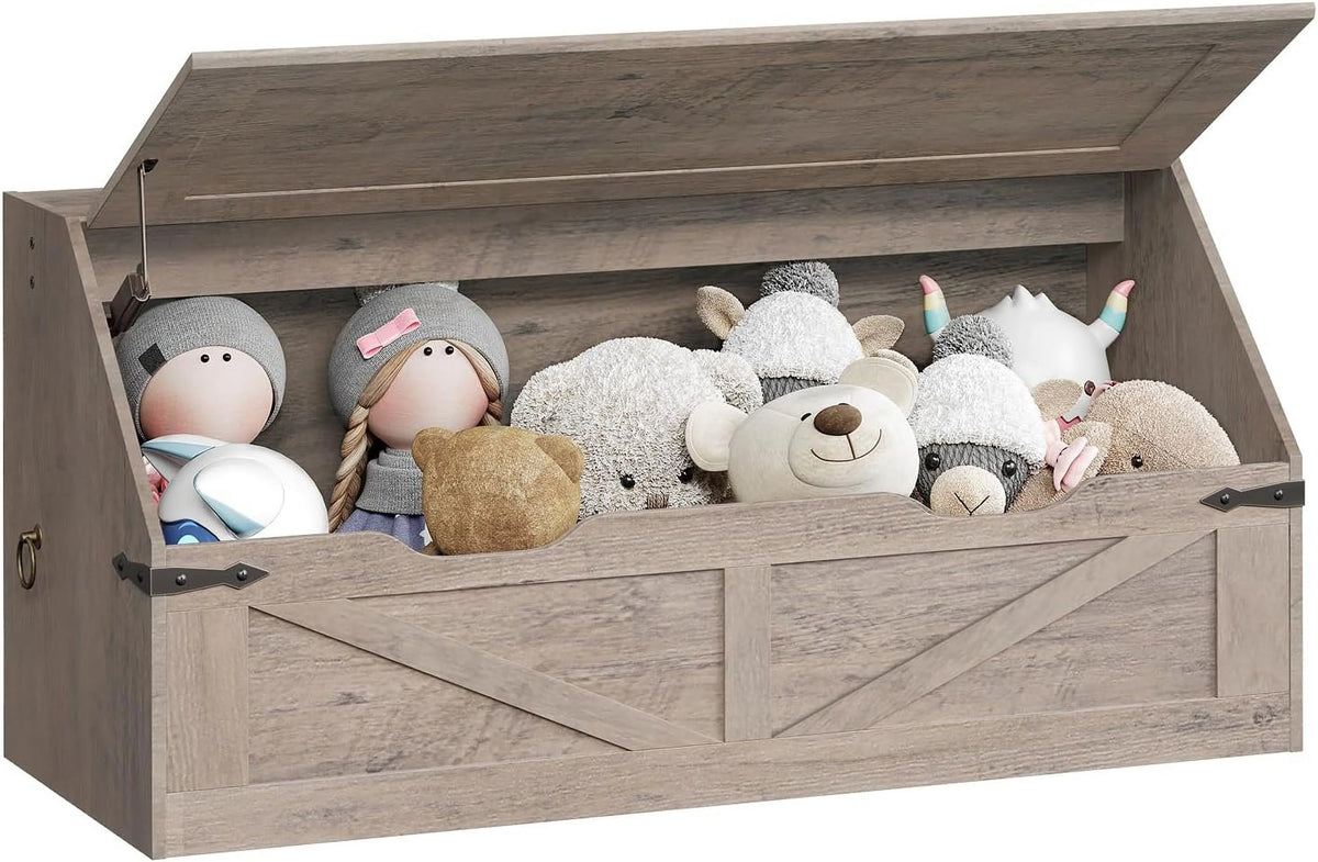 Wooden Storage Chest with Flip Top J168