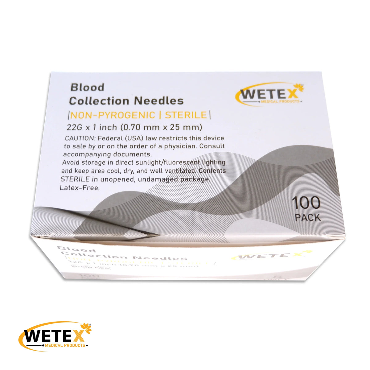 1000pcs Blood Collection Pen Type 22 Gauge x 1 inch C7707
