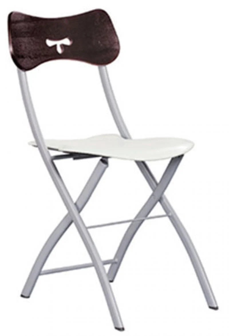 Glass Top Table & White Finish Chairs Dining Set 5Pcs C940385