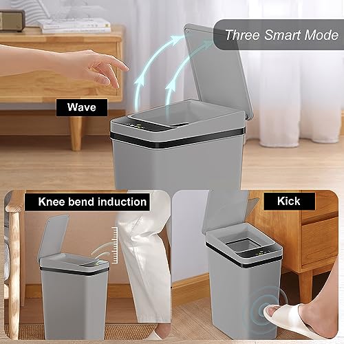 2.5 Gallon Touchless Sensor Bathroom Trash Can T623288