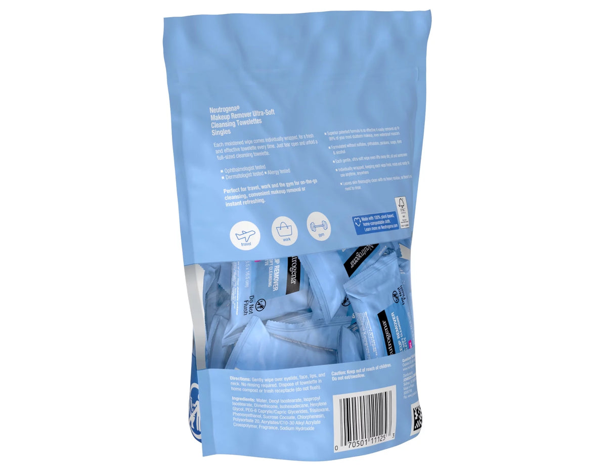 5 Pack Individually Wrapped Facial Wipes X4046