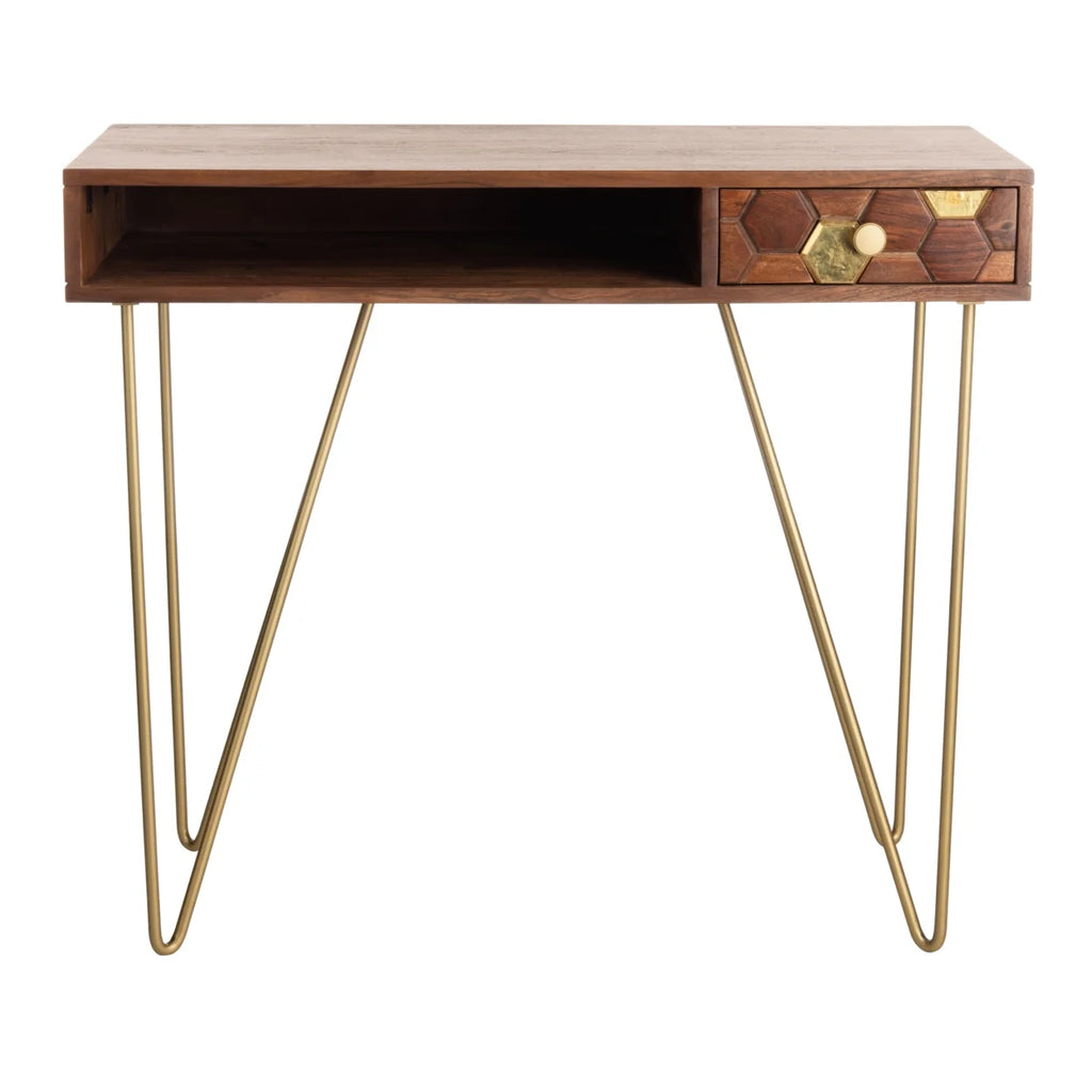 Mid-Century Writing Desk with Drawer X306